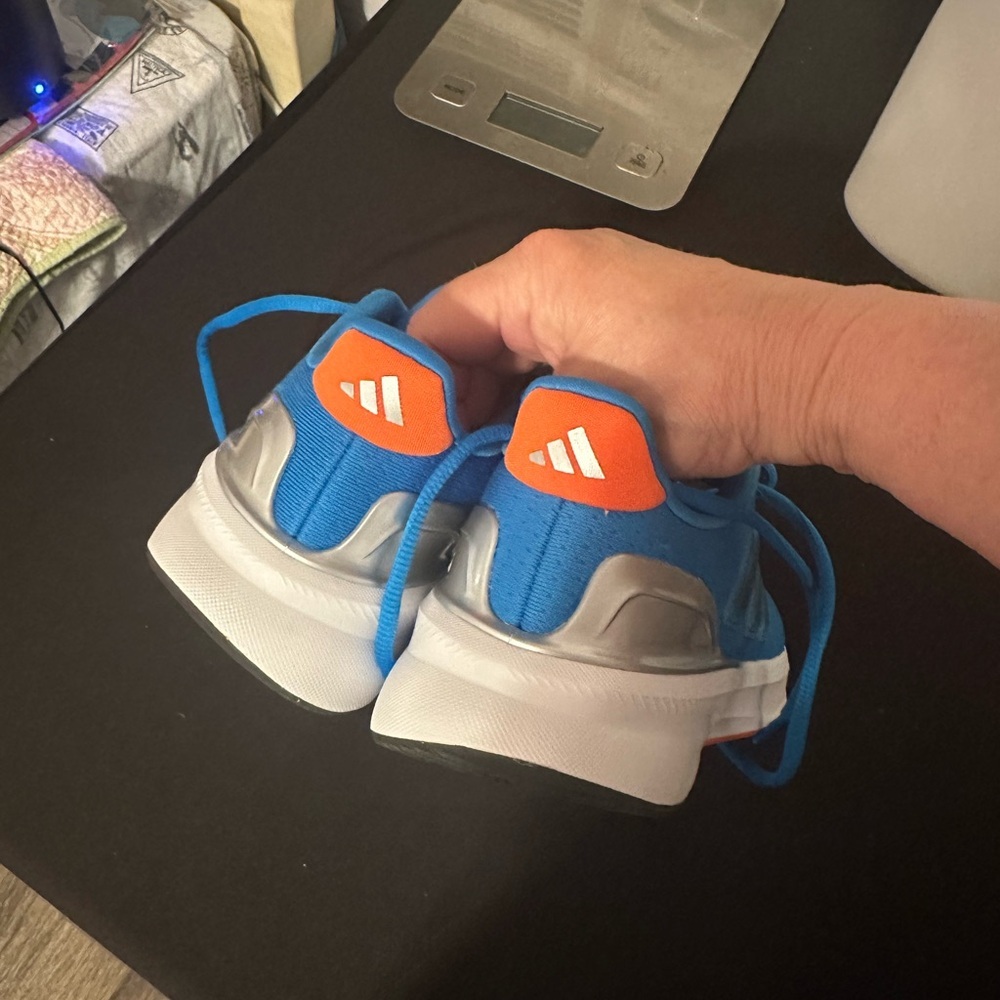 Adidas UltraRun 5 Blue with Orange Accents - Picture 2 of 5